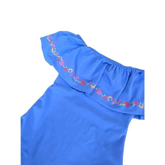 Carolina Constas Blue Multi Marisol One Piece Size XS Swimsuit NEW - Picture 4 of 7